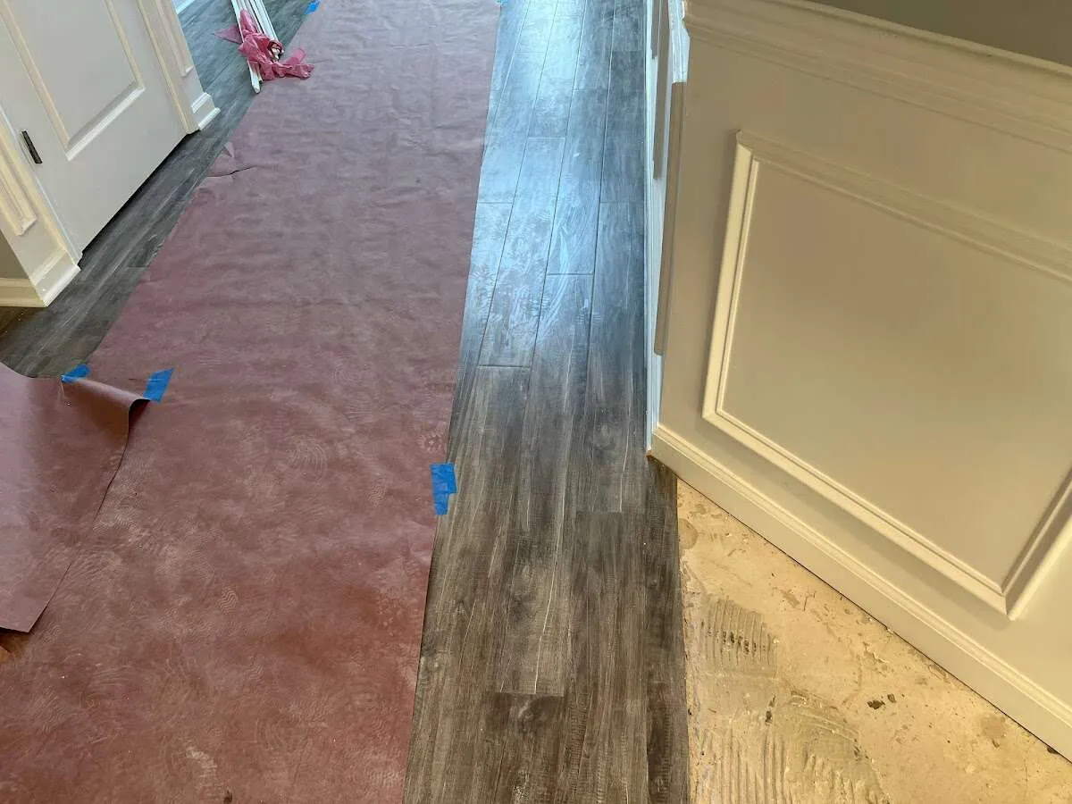 Completed marble shower restoration in Woodbridge